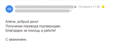 Скриншот отзыва Трансвертум