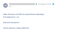 Скриншот отзыва Трансвертум